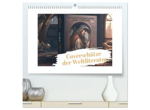 9783383890260 - Coverschätze der Weltliteratur (hochwertiger Premium Wandkalender 2025 DIN A2 quer) Kunstdruck in Hochglanz