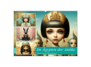 9783383890413 - Im Ägypten der Antike Surrealistische Illustrationen (Wandkalender 2025 DIN A2 quer) CALVENDO Monatskalender