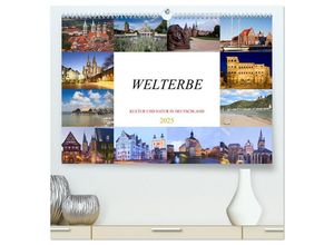 9783383890642 - Welterbe - Kultur und Natur in Deutschland (hochwertiger Premium Wandkalender 2025 DIN A2 quer) Kunstdruck in Hochglanz