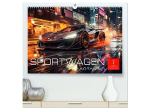 9783383892660 - Sportwagen Fantasien (hochwertiger Premium Wandkalender 2025 DIN A2 quer) Kunstdruck in Hochglanz