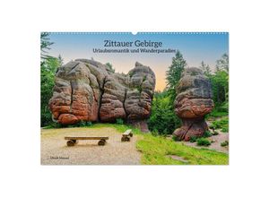 9783383892929 - Zittauer Gebirge-Urlaubsromantik und Wanderparadies (Wandkalender 2025 DIN A2 quer) CALVENDO Monatskalender