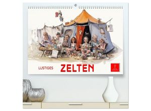 9783383894886 - Lustiges Zelten (hochwertiger Premium Wandkalender 2025 DIN A2 quer) Kunstdruck in Hochglanz