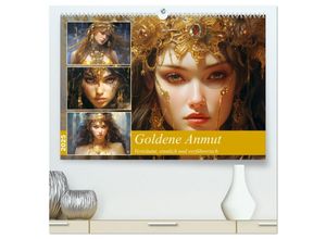 9783383894992 - Goldene Anmut Verträumt sinnlich und verführerisch (hochwertiger Premium Wandkalender 2025 DIN A2 quer) Kunstdruck in Hochglanz