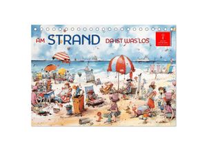 9783383895197 - Am Strand da ist was los (Tischkalender 2025 DIN A5 quer) CALVENDO Monatskalender