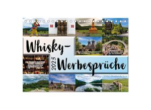 9783383895265 - Whisky-Werbesprüche (Tischkalender 2025 DIN A5 quer) CALVENDO Monatskalender