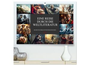 9783383897245 - Eine Reise durch die Weltliteratur (hochwertiger Premium Wandkalender 2025 DIN A2 quer) Kunstdruck in Hochglanz