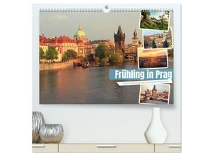 9783383901614 - Frühling in Prag (hochwertiger Premium Wandkalender 2025 DIN A2 quer) Kunstdruck in Hochglanz