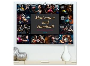 9783383905582 - Motivation und Handball (hochwertiger Premium Wandkalender 2025 DIN A2 quer) Kunstdruck in Hochglanz