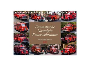 9783383905629 - Fantastische Nostalgie Feurwehrautos (Tischkalender 2025 DIN A5 quer) CALVENDO Monatskalender