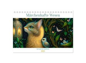 9783383906305 - Märchenhafte Wesen - Im Land der Fabeltiere (Tischkalender 2025 DIN A5 quer) CALVENDO Monatskalender