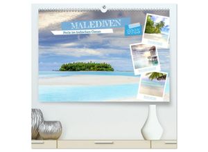 9783383907630 - Malediven Perle im Indischen Ozean (hochwertiger Premium Wandkalender 2025 DIN A2 quer) Kunstdruck in Hochglanz