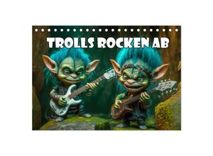 9783383909658 - Trolls rocken ab (Tischkalender 2025 DIN A5 quer) CALVENDO Monatskalender