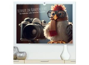 9783383909726 - Hühner im Rampenlicht Ein Kalender voller tierischer Fotostars (hochwertiger Premium Wandkalender 2025 DIN A2 quer) Kunstdruck in Hochglanz