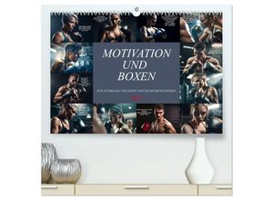 9783383910166 - Motivation und Boxen (hochwertiger Premium Wandkalender 2025 DIN A2 quer) Kunstdruck in Hochglanz