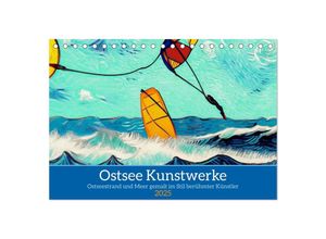 9783383911620 - Ostsee Kunstwerke (Tischkalender 2025 DIN A5 quer) CALVENDO Monatskalender