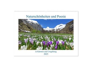 9783383911682 - Naturschönheiten und Poesie in Kärnten und Umgebung (Wandkalender 2025 DIN A2 quer) CALVENDO Monatskalender