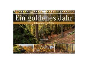 9783383920370 - Ein goldenes Jahr - Elbsandstein (Wandkalender 2025 DIN A4 quer) CALVENDO Monatskalender