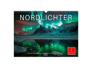 9783383920417 - Nordlichter - Aurora Borealis wunderschön und geheimnisvolll (Wandkalender 2025 DIN A3 quer) CALVENDO Monatskalender