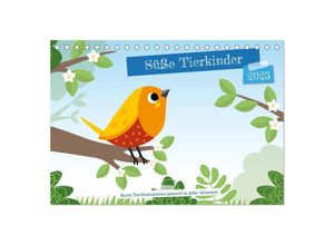 9783383926129 - Süße Tierkinder (Tischkalender 2025 DIN A5 quer) CALVENDO Monatskalender