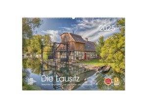 9783383927171 - Die Lausitz - Landmarken der Nieder- und Oberlausitz (Wandkalender 2025 DIN A2 quer) CALVENDO Monatskalender