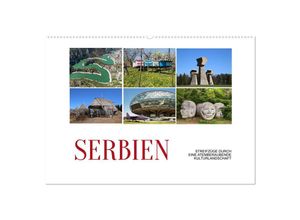 9783383933196 - Serbien - Streifzüge durch eine atemberaubende Kulturlandschaft (Wandkalender 2025 DIN A2 quer) CALVENDO Monatskalender