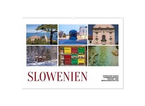 9783383933448 - Slowenien - Streifzüge durch atemberaubende Küsten- und Berglandschaften (Wandkalender 2025 DIN A2 quer) CALVENDO Monatskalender