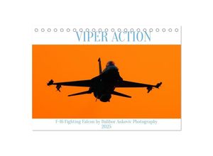 9783383938054 - VIPER ACTION - F-16 FIGHTING FALCON (Tischkalender 2025 DIN A5 quer) CALVENDO Monatskalender