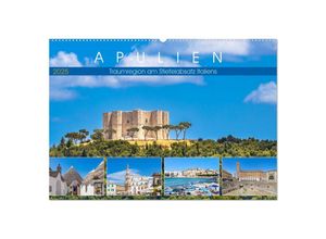 9783383938306 - Apulien - Traumregion am Stiefelabsatz Italiens (Wandkalender 2025 DIN A2 quer) CALVENDO Monatskalender