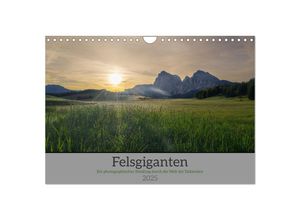 9783383938450 - Felsgiganten (Wandkalender 2025 DIN A4 quer) CALVENDO Monatskalender