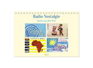 9783383940224 - Radio Nostalgie Karten aus aller Welt (Tischkalender 2025 DIN A5 quer) CALVENDO Monatskalender