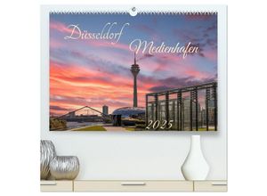 9783383943034 - Düsseldorf Medienhafen (hochwertiger Premium Wandkalender 2025 DIN A2 quer) Kunstdruck in Hochglanz