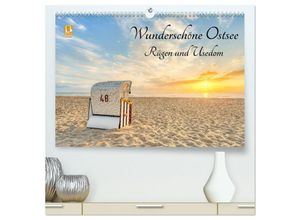 9783383947674 - Wunderschöne Ostsee Rügen und Usedom (hochwertiger Premium Wandkalender 2025 DIN A2 quer) Kunstdruck in Hochglanz