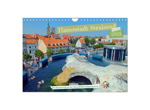 9783383949715 - Hansestadt Stralsund - Ein Sommertag an der Ostseeküste Vorpommerns (Wandkalender 2025 DIN A4 quer) CALVENDO Monatskalender