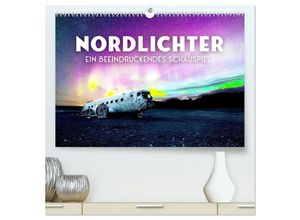 9783383949739 - Nordlichter - ein beeindruckendes Schauspiel (hochwertiger Premium Wandkalender 2025 DIN A2 quer) Kunstdruck in Hochglanz