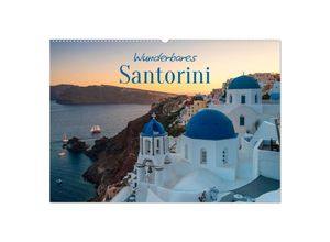 9783383950025 - Wunderbares Santorini - Matteo Colombo (Wandkalender 2025 DIN A2 quer) CALVENDO Monatskalender