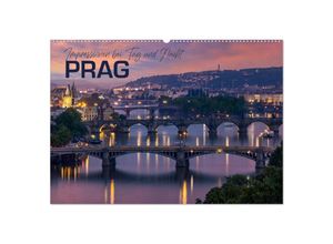 9783383950131 - PRAG Impressionen bei Tag und Nacht (Wandkalender 2025 DIN A2 quer) CALVENDO Monatskalender