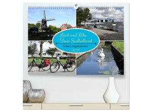 9783383950759 - Boat and Bike Tour Südholland Geburtstagskalender (hochwertiger Premium Wandkalender 2025 DIN A2 quer) Kunstdruck in Hochglanz