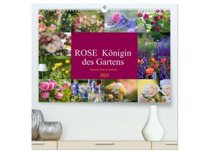 9783383953347 - Rose Königin des Gartens (hochwertiger Premium Wandkalender 2025 DIN A2 quer) Kunstdruck in Hochglanz