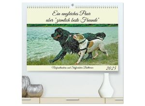 9783383953903 - Ein ungleiches Paar aber ziemlich beste Freunde (hochwertiger Premium Wandkalender 2025 DIN A2 quer) Kunstdruck in Hochglanz