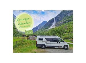 9783383954498 - Norwegen erkunden mit dem Wohnmobil (Wandkalender 2025 DIN A2 quer) CALVENDO Monatskalender