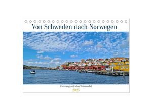 9783383954986 - Von Schweden nach Norwegen mit dem Wohnmobil unterwegs (Tischkalender 2025 DIN A5 quer) CALVENDO Monatskalender