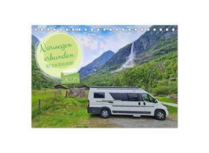 9783383955044 - Norwegen erkunden mit dem Wohnmobil (Tischkalender 2025 DIN A5 quer) CALVENDO Monatskalender