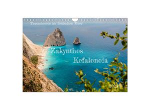 9783383956195 - Zakynthos und Kefalonia Trauminseln im Ionischen Meer (Wandkalender 2025 DIN A4 quer) CALVENDO Monatskalender