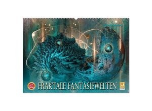 9783383959349 - Fraktale Fantasiewelten (Wandkalender 2025 DIN A2 quer) CALVENDO Monatskalender