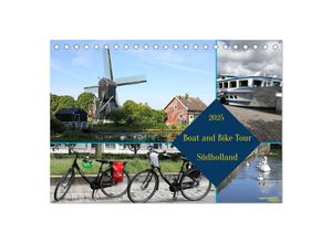 9783383963971 - Boat and Bike Südholland (Tischkalender 2025 DIN A5 quer) CALVENDO Monatskalender