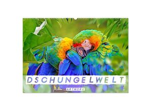 9783383965357 - Dschungelwelt - Artwork (Wandkalender 2025 DIN A2 quer) CALVENDO Monatskalender