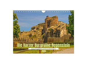 9783383967382 - Die Harzer Burgruine Regenstein - Sowie die Sandhöhlen im Heers bei Blankenburg (Wandkalender 2025 DIN A4 quer) CALVENDO Monatskalender