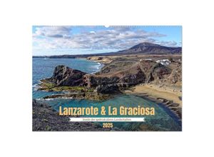 9783383967405 - Lanzarote & La Graciosa - Inseln der spektakulären Landschaften (Wandkalender 2025 DIN A2 quer) CALVENDO Monatskalender