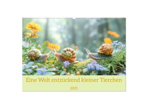 9783383967887 - Eine Welt entzückend kleiner Tierchen (Wandkalender 2025 DIN A2 quer) CALVENDO Monatskalender