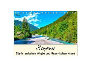 9783383967993 - Bayern - Idylle zwischen Allgäu und Bayerischen Alpen (Tischkalender 2025 DIN A5 quer) CALVENDO Monatskalender